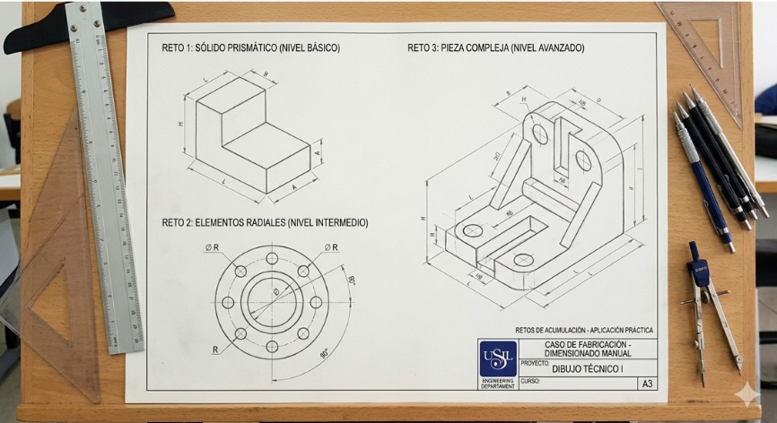Imagen referencial de dibujo técnico y minería